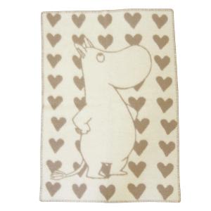 クリッパン ブランケット ムーミン MOOMIN HEART ハート ひざ掛け ウール 北欧 65×90cm