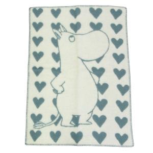 クリッパン ブランケット ムーミン MOOMIN HEART ハート ひざ掛け ウール 北欧 65×90cm