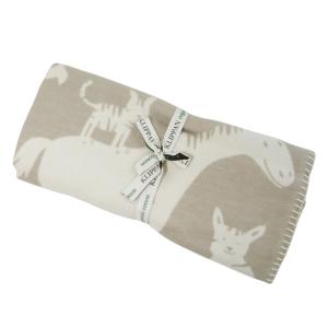 クリッパン ブランケット ブラッシュオーガニックコットン FARM ファーム グレー 70×90cm
