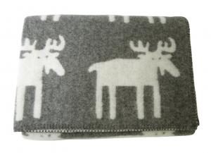 クリッパン ブランケット ウール ハーフケット MOOSE 北欧 90×130cm