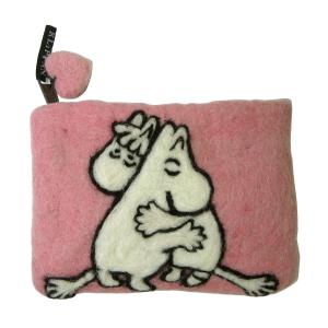 クリッパン ポーチ ムーミン 北欧 MOOMIN PINK LOVE スウェーデン フェルトウール