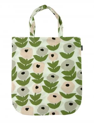 カウニステ トートバッグ エコバッグ ファブリックバッグ Flora フローラ グレー 北欧
