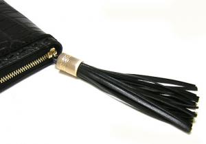 No.3 ３コンパートメント　ラウンドファスナー長財布(ブラック）
