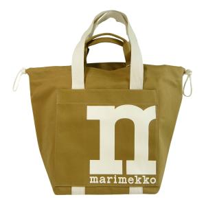 マリメッコ トートバッグ ショルダー MONO CITY TOTE SOLID シティトート ブラウン