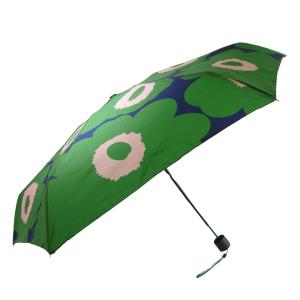 マリメッコ 傘 折り畳み カサ Unikko ウニッコ 手動式 ブルー×グリーン×ピンク