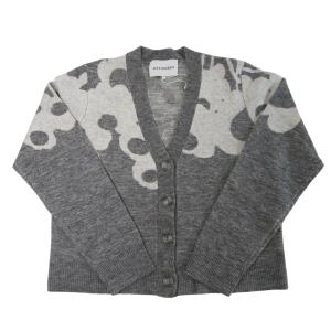 マリメッコ カーディガン ニット セーター Vネック ウール Puite Lammet M