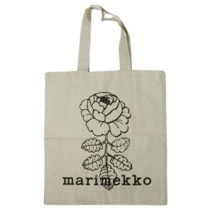 マリメッコ トートバッグ Vankka Vihkiruusu Placement ヴィヒキルース オフホワイト