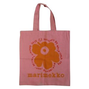 マリメッコ トートバッグ Vankka Unikko Placement ウニッコ ピンク×オレンジ