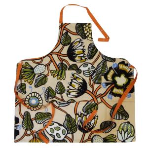 マリメッコ エプロン Tiara ティアラ Erja Hirvi サンド×ウォームオレンジ