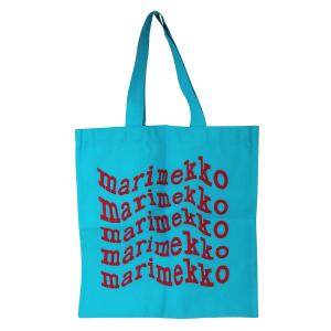 マリメッコ トートバッグ Vankka Logo Placement marimekkoロゴ ブルー