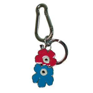 マリメッコ キーホルダー フック キーチェーン ウニッコ レッド×ターコイズ Puhallus I Unikko