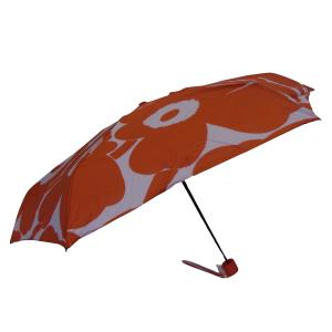 マリメッコ 傘 折り畳み カサ Unikko ウニッコ 手動式 レッド×ライラック