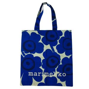 マリメッコ トートバッグ Vankka Unikko ウニッコ ブルー