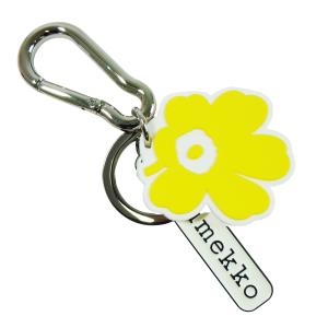 マリメッコ キーホルダー フック キーチェーン ウニッコ アッロカス イエロー Aallokas Unikko