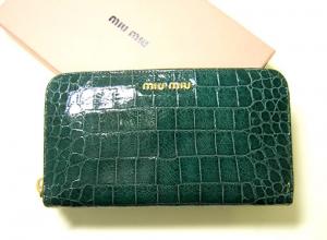  ミュウミュウ ラウンドファスナー長財布 MainPhoto