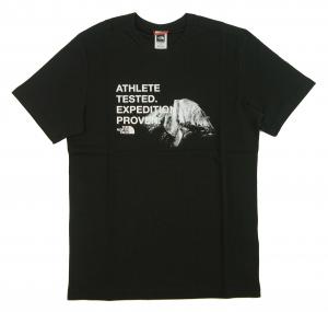 ザノースフェイス Tシャツ メンズ ブラック 綿 Graphic Tee 