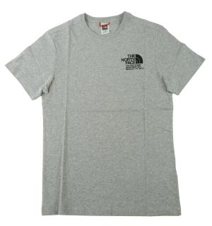 ザノースフェイス Tシャツ メンズ ライトグレーヘザー 綿 Graphic Tee USA企画