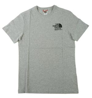 ザノースフェイス Tシャツ メンズ ライトグレーヘザー 綿 Graphic Tee