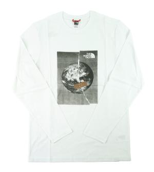 ザノースフェイス Tシャツ ロンT メンズ ホワイト 長袖 綿 Graphic Tee USA企画