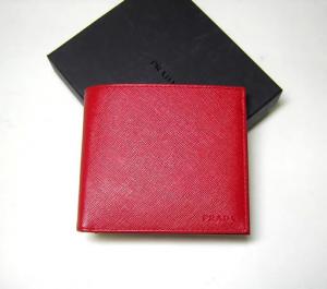  プラダ サフィアノレザー　二つ折札入れ（レッド） MainPhoto