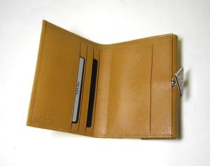 No.3 ダブルフェイス　二つ折財布（ナチュラル）