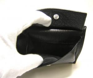 No.5 セルヴォレザー　二つ折財布（ブラック）