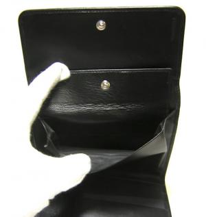 No.5 ナッパボウ　三つ折財布（ブラック）