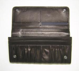 No.3 ナッパゴーフル　二つ折長財布（カカオモルドーレ）