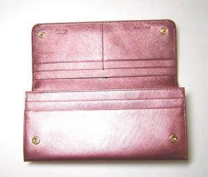 No.3 サフィアノレザー　二つ折長財布（アンティコモルドーレ）