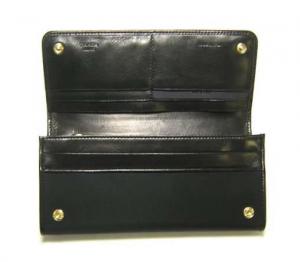 No.3 テスートフィオッコ　二つ折長財布（ブラック）