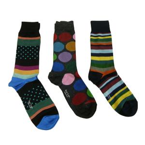 ポールスミス 靴下 ソックス メンズ おしゃれ Socks ストライプ ドット 3足