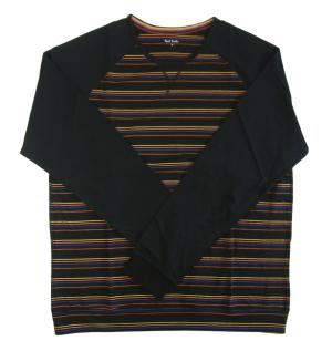 ポールスミス Tシャツ ジャージー 長袖 ストライプ カットソー クルーネック Artist Stripe L