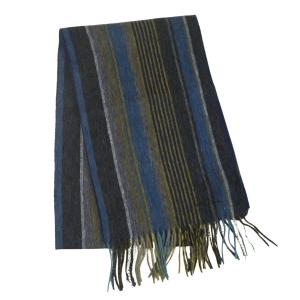 ポールスミス マフラー ラムウール メンズ SCARF PS TRENT STRIPE ストライプ ブルー