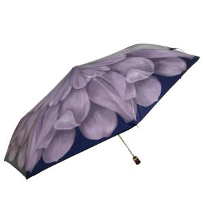 パソッティ 傘 雨傘 折り畳み UVカット レディース ダリヤ  パープル アンブレラ 257