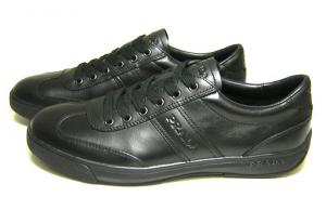 No.3 レザースニーカー4E1634(BLACK)5(日本サイズ約24cm)