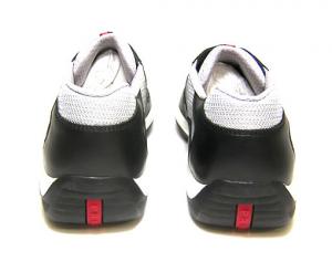 No.4 レザースニーカーPS0906（NERO+ARGENTO）7（日本サイズ約26cm）