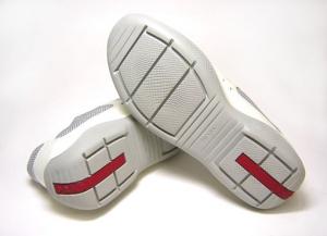 No.5 レディス テクノファブリックレザースニーカーPR3163(BIANCO+ARGENTO)37.5(日本サイズ約24.5cm)