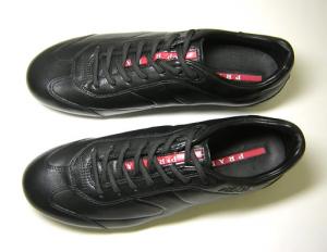 No.2 レザースニーカー4E1627（NERO）7.5サイズ（日本サイズ約26.5cm）