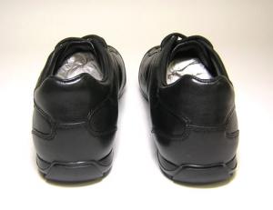 No.4 レザースニーカー4E1627（NERO）7.5サイズ（日本サイズ約26.5cm）