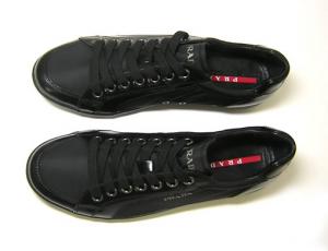 No.2 ナイロンレザースニーカー4E1835(NERO)7サイズ(日本サイズ約26cm)