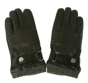 ラルフ ローレン 手袋 メンズ ブラック グローブ ベルト付き Sサイズ