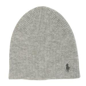 ラルフ ローレン ニット帽 ニットキャップ ウール カシミヤ メンズ レディース POLO ビーニー グレー