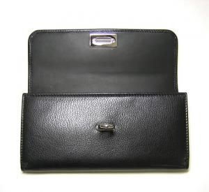 No.3 二つ折長財布(ブラック)