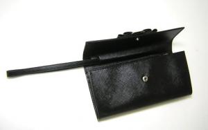No.6 二つ折長財布（ブラック）