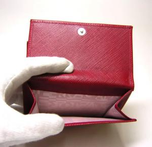 No.5 二つ折財布（アマレーナレッド）