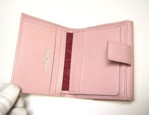 No.3 三つ開きダブルホック財布（オーキデアピンク）