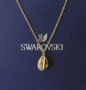 スワロフスキー ネックレス ペンダント Shell Pave シェル 貝 貝殻 タカラガイ