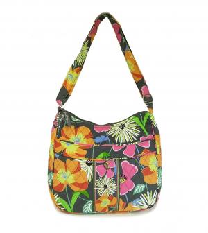 ヴェラ・ブラッドリー クロスボディバッグ Carryall Crossbody （Jazzy Blooms）