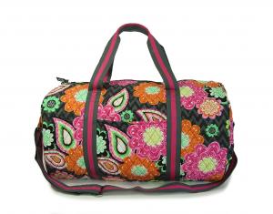 ヴェラ・ブラッドリー バッグ ラウンドダッフル Round Duffel  （Ziggy Zinnia）