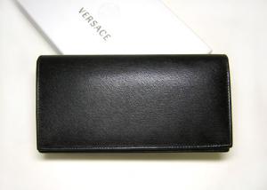 No.3 メンズ二つ折長財布(ブラック)